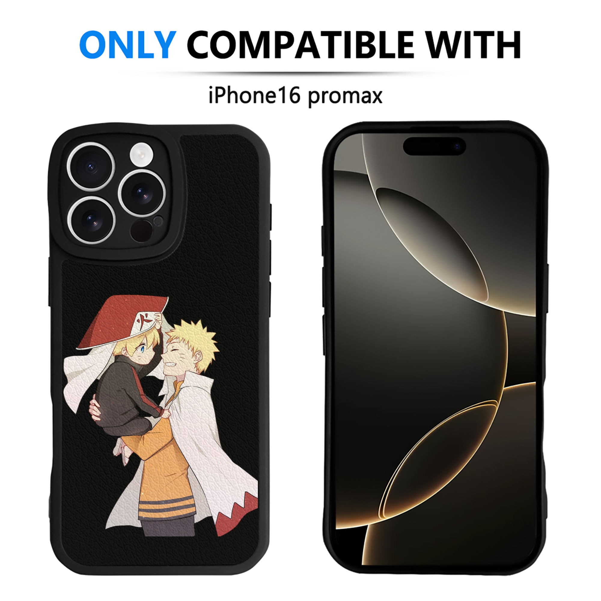 （画像用） NARUTO -ナルト- うずまき ナルト Uzumaki Naruto 【iPhone 16シリーズ対応】シリコンスマホケース（レザー調） 材質：シリコン
